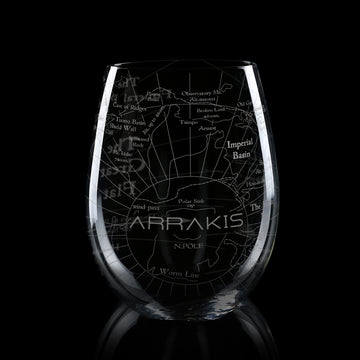 MAP OF ARRAKIS Wine Glass