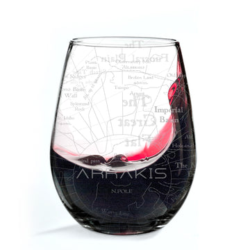 MAP OF ARRAKIS Wine Glass