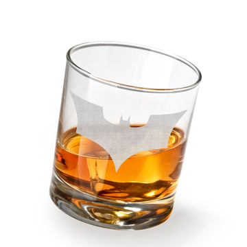 BAT-MAN EMBLEM Whiskey Glass