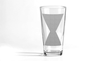 BLK WIDOW EMB Pint Glass