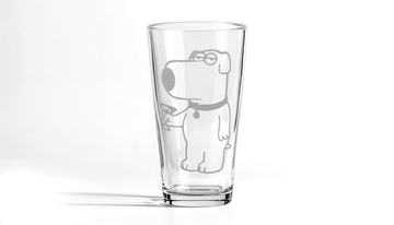 BRIAN THE DOG Pint Glass