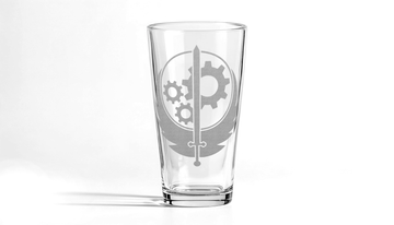 BROTHERHOOD OF STEEL EMBLEM Pint Glass