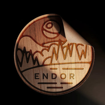 ENDOR Wood Sticker