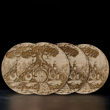HOBBIT HOUSE Coaster Set of 4