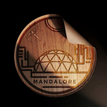 MANDALORE Wood Sticker