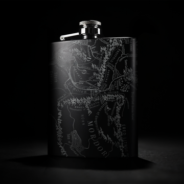 MAP OF MORDOR + ROHAN Hip Flask