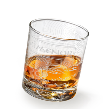 MAP OF NUMENORE Whiskey Glass