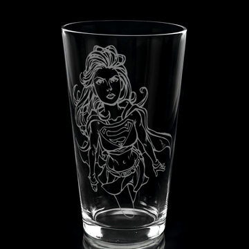 SUPER-GIRL Pint Glass