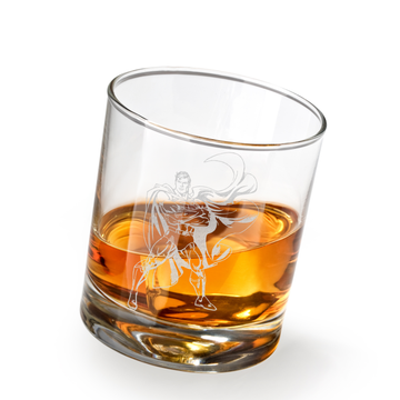 SUPER-MAN Whiskey Glass