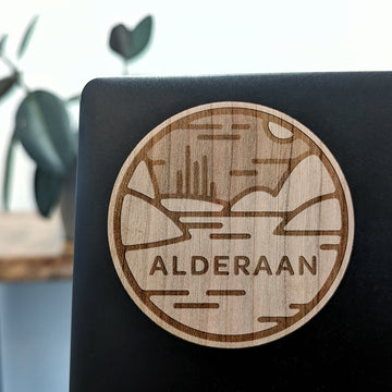 ALDERAAN Wood Sticker