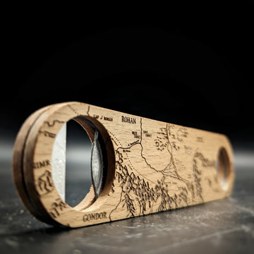 MAP OF MORDOR + ROHAN Bottle Opener