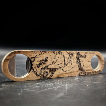 MAP OF MORDOR + ROHAN Bottle Opener