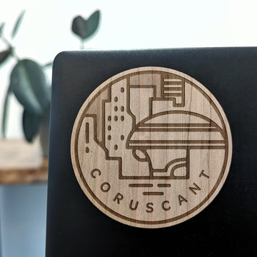 CORUSCANT Wood Sticker