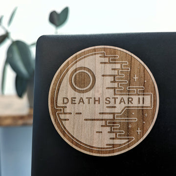 DEATH STAR II Wood Sticker