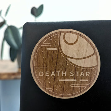 DEATH STAR Wood Sticker