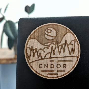 ENDOR Wood Sticker