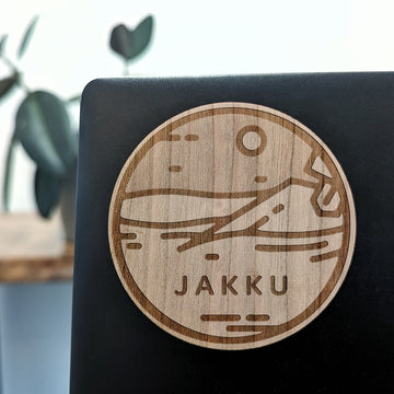 JAKKU Wood Sticker