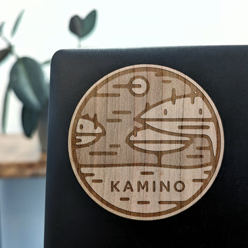 KAMINO Wood Sticker