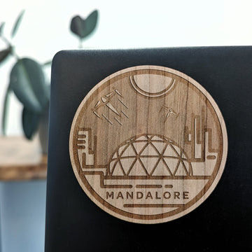 MANDALORE Wood Sticker