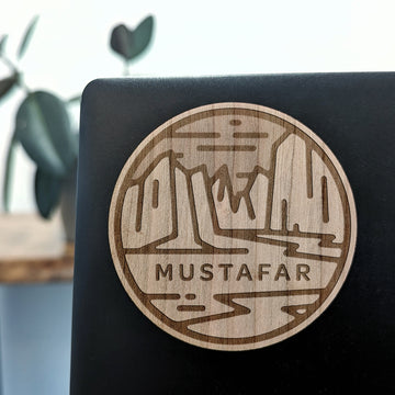 MUSTAFAR Wood Sticker