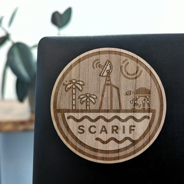 SCARIF Wood Sticker