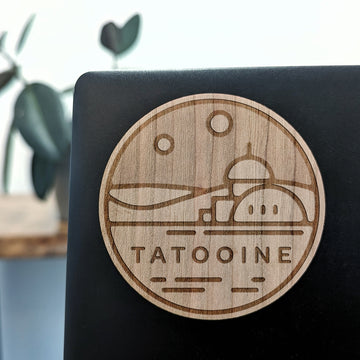 TATTOOINE Wood Sticker