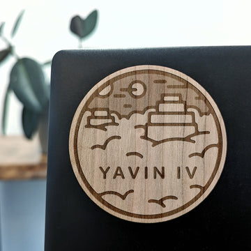 YAVIN IV Wood Sticker