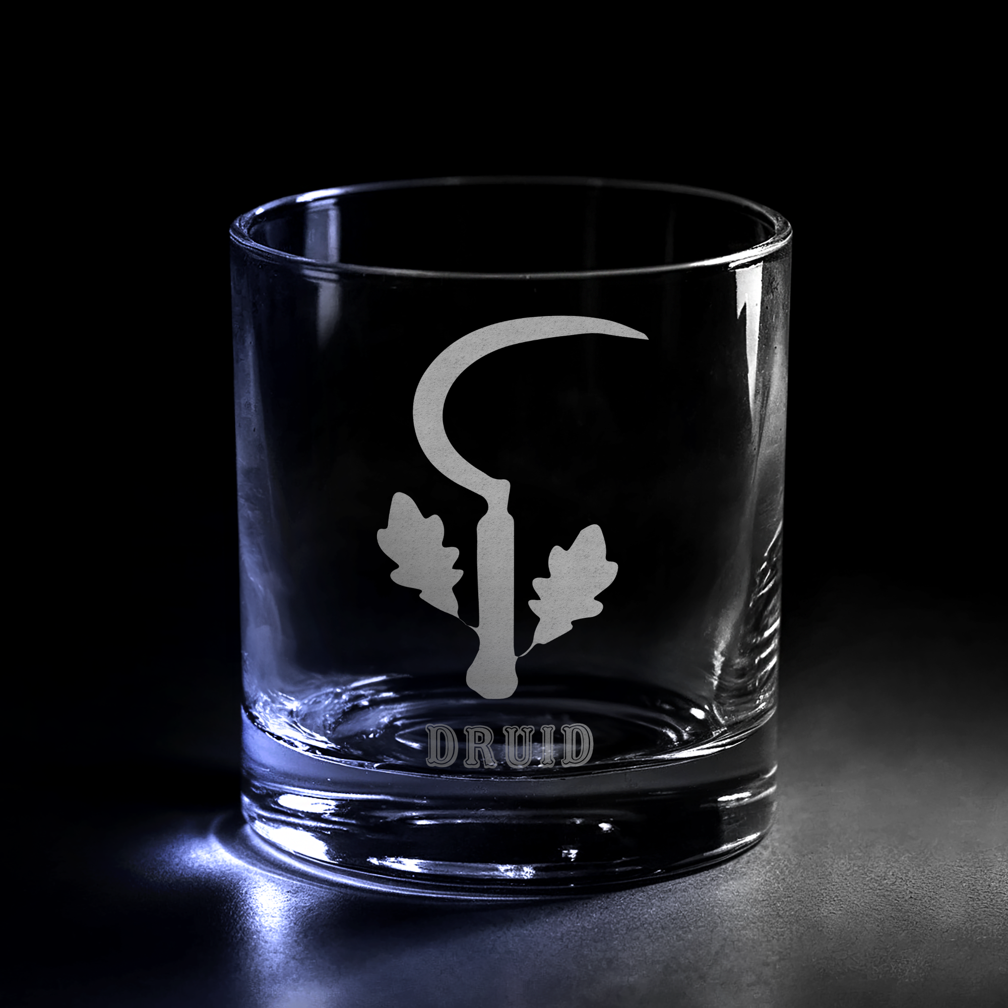 DRUID EMBLEM DnD Whiskey Glass