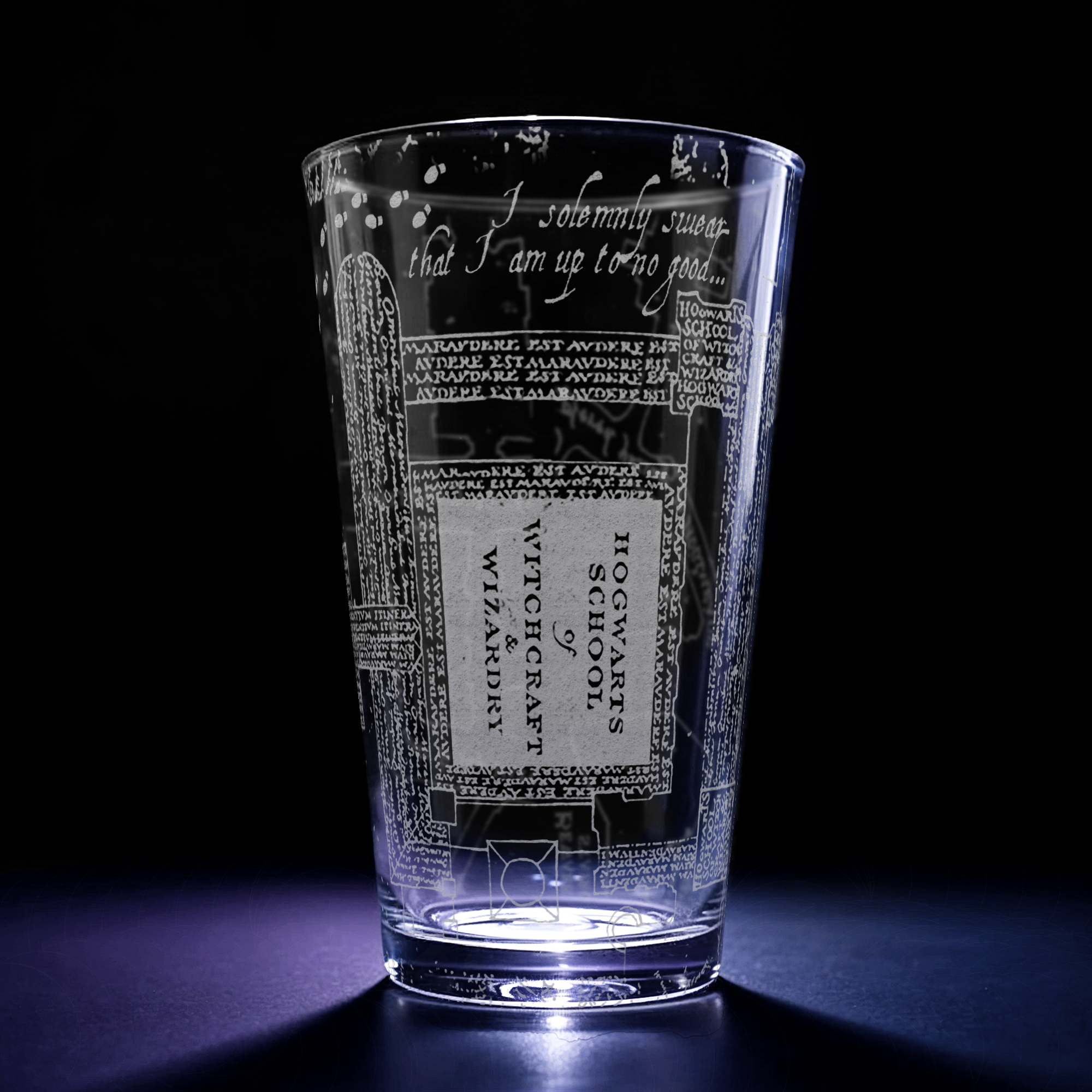 MARAUDERS MAP Pint Glass