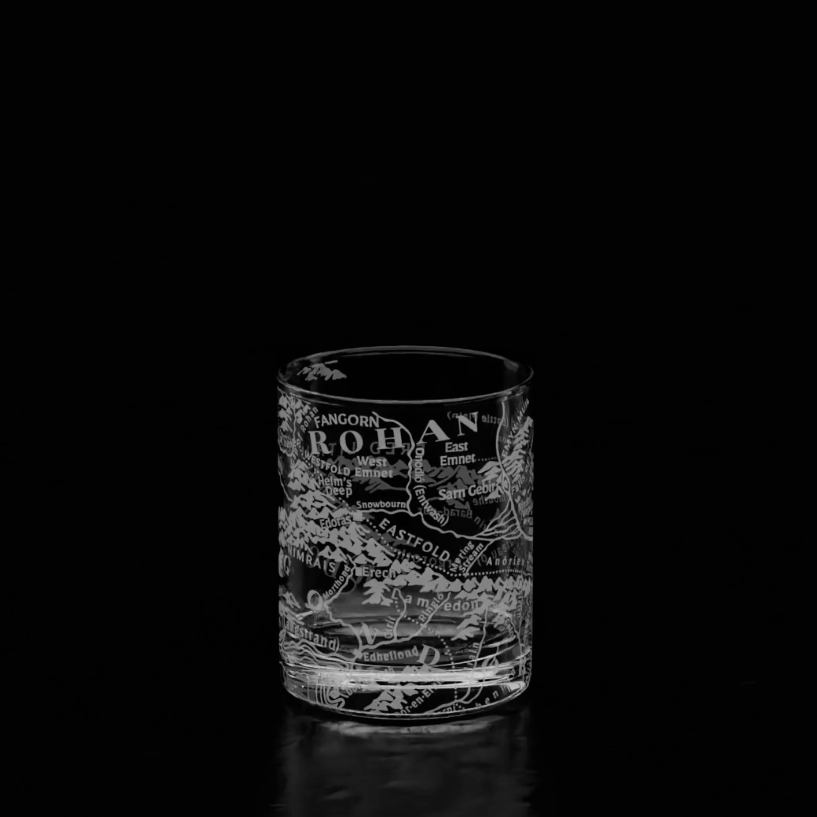 MAP OF MORDOR + ROHAN Shot Glass