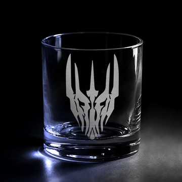 MASK OF SAURON Whiskey Glass