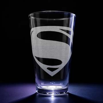 SUPER-MAN EMBLEM Pint Glass