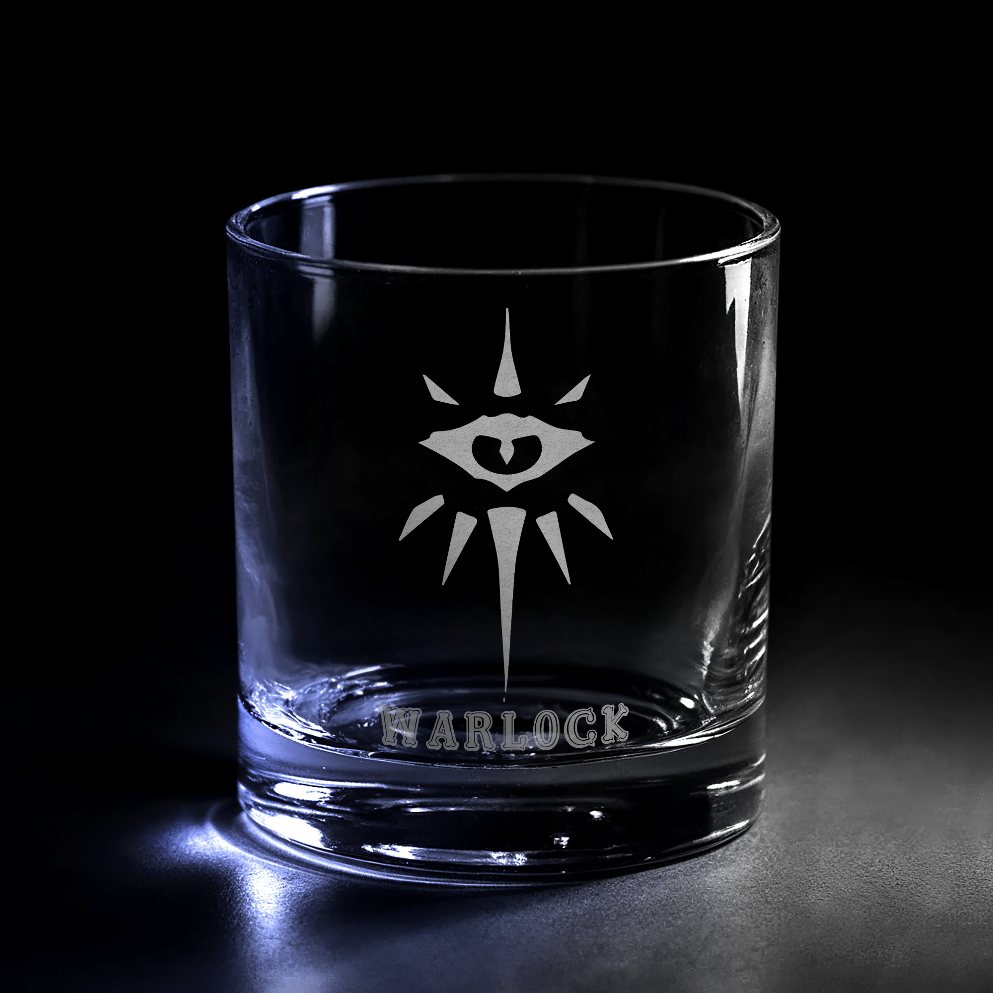 WARLOCK EMBLEM DnD Whiskey Glass