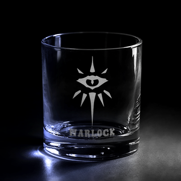 WARLOCK EMBLEM DnD Whiskey Glass